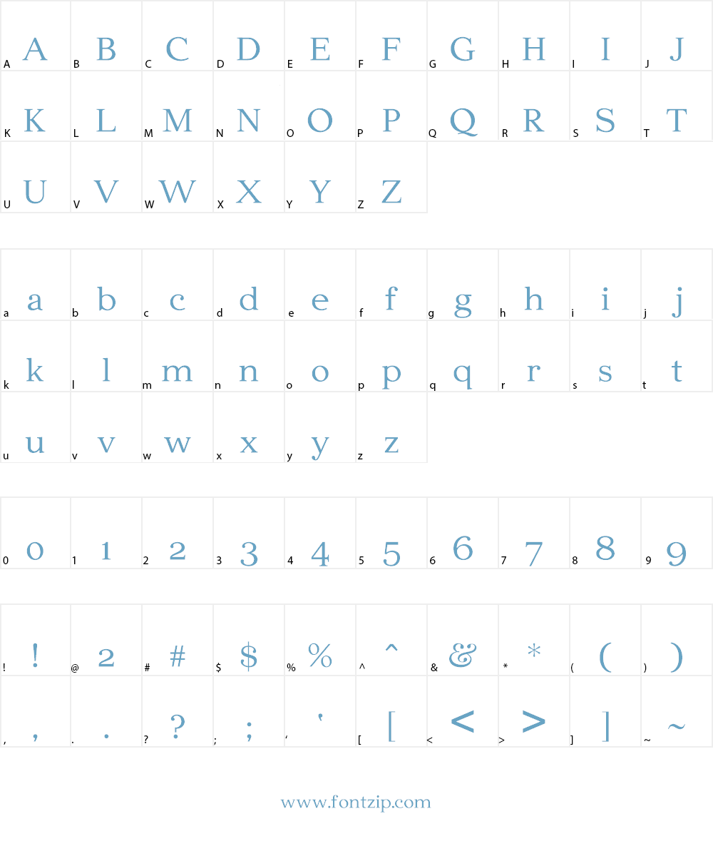 Edmundsbury Serif Font Character